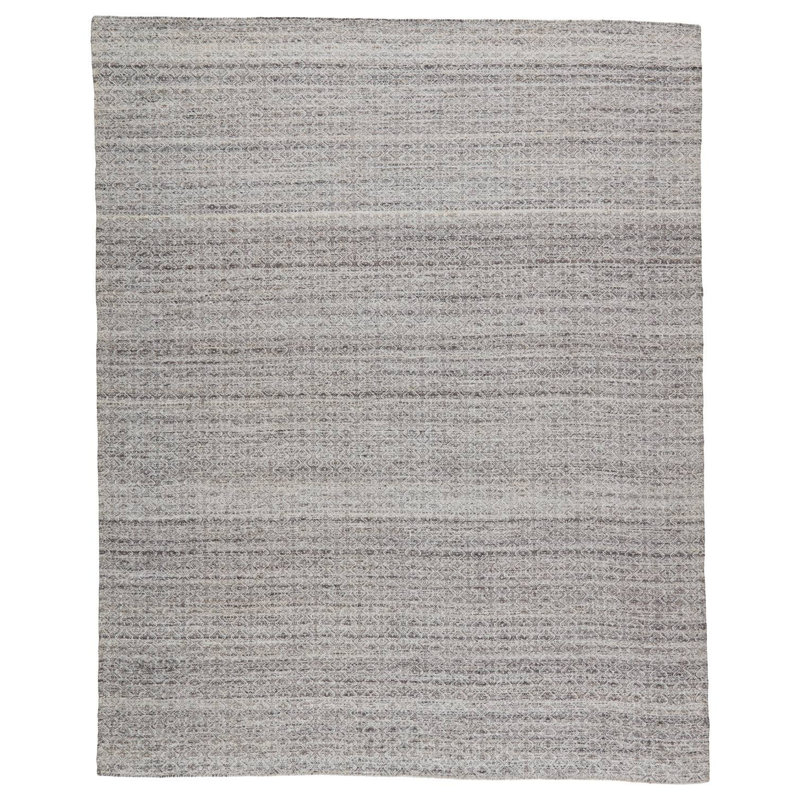 Wendy Jane Geometric Area Rug in Black/Gray, Rectangle 2' x 3'