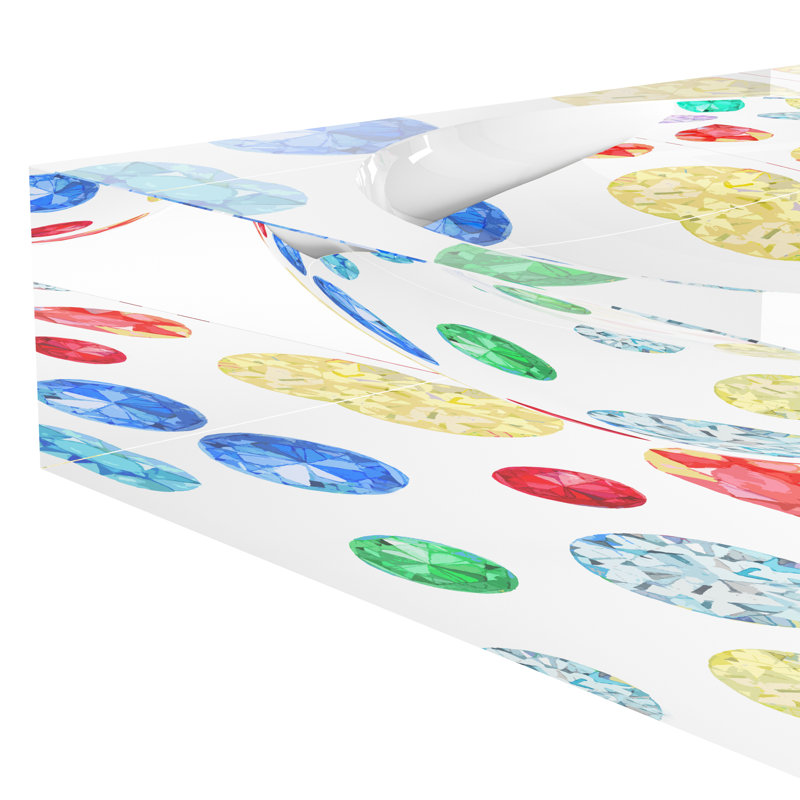 Jewel White Acrylic Candy Catchall Dish