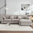 Wauseon 2-Piece 108.7" Upholstered L Shape Sofa with Convertible Chaise-1091701406