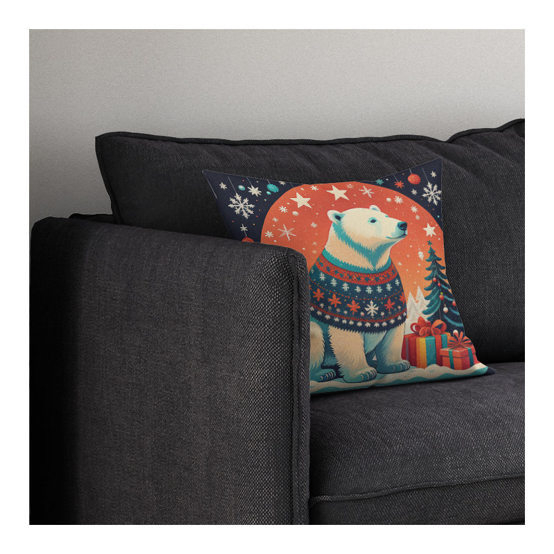  Coussin décoratif intérieur / extérieur en polyester Autre / Sans motif, 14 po x 14 po