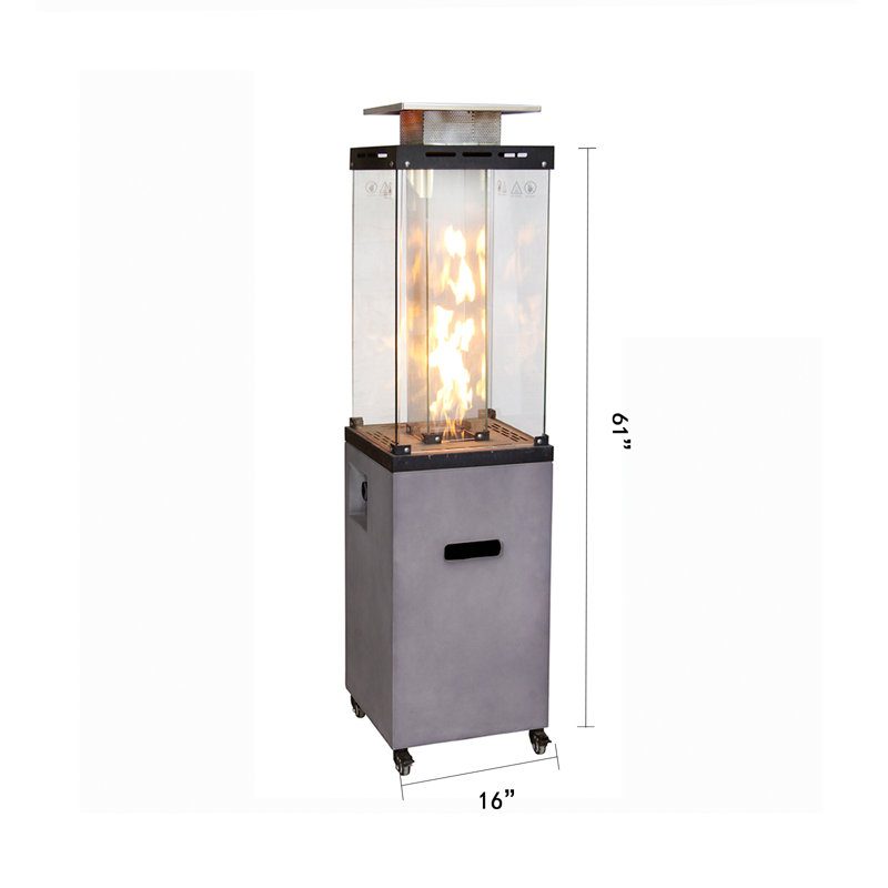 Chauffe-terrasse au propane 41 000 BTU, Naturel