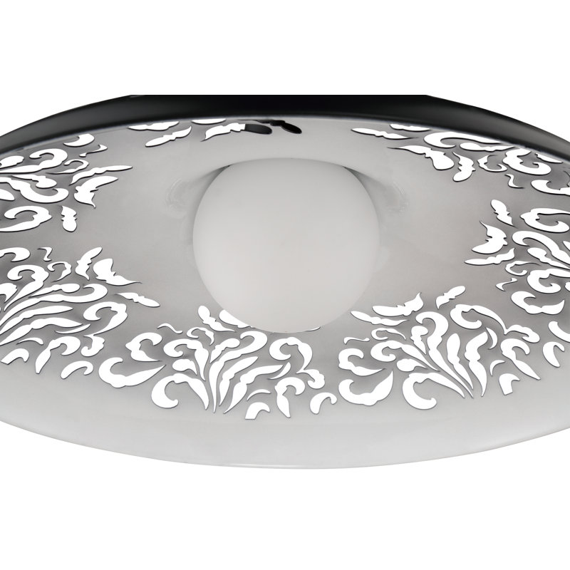 Luminaire suspendu en dome à 1 lumière, Noir