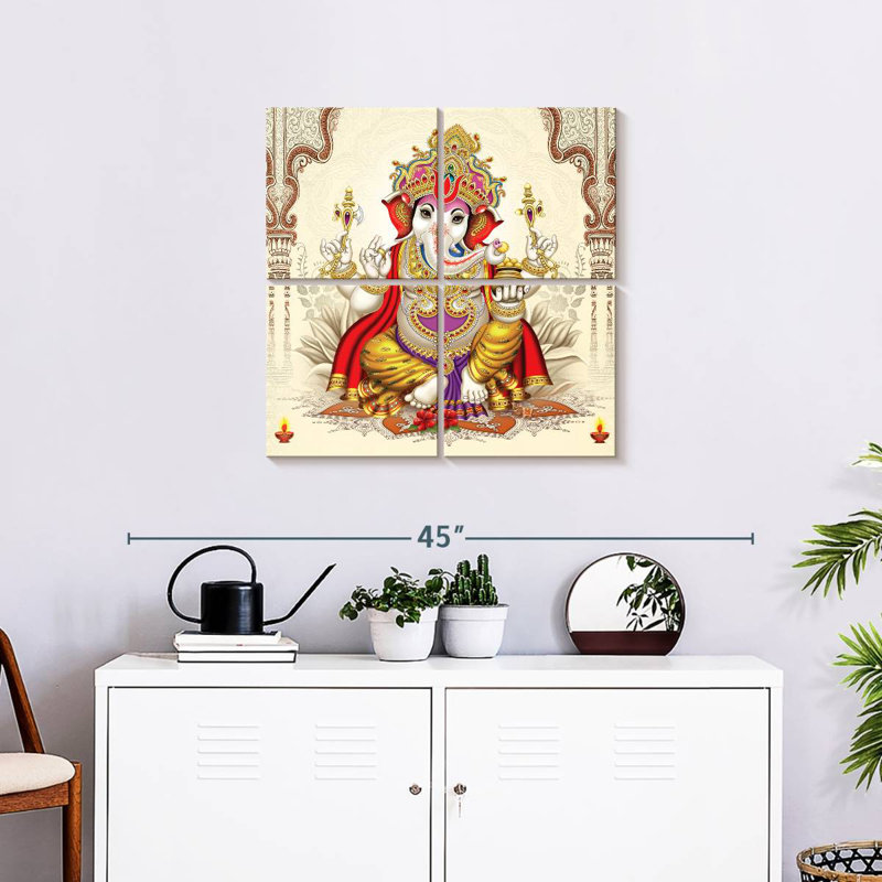 Adella Ganesh Deity, 26" H x 26" W