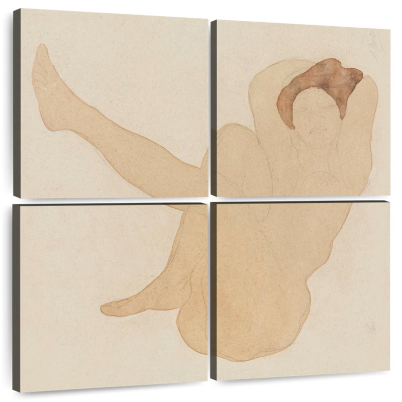 Nude Seated Left Leg Extended