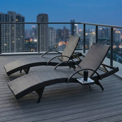 Ensemble de chaise longue d'extérieur Duskin