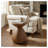 Outdoor Patio MGO Wood Side Table, Wood Grain Finish, Set Of 1