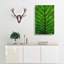 Green Leaf Lines - Wrapped Canvas Painting-56667334