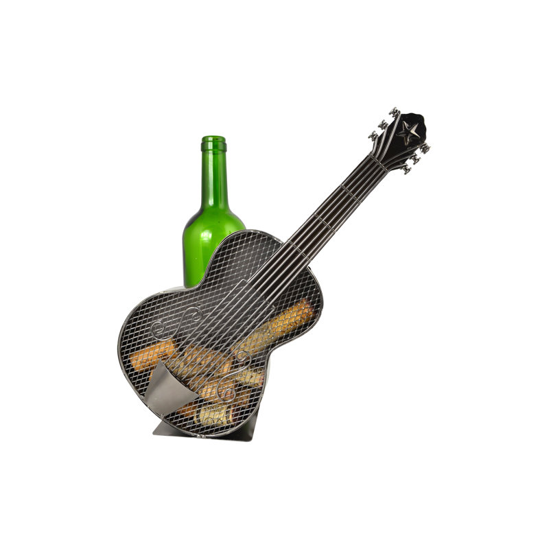 Support de bouteille de guitare en métal 12 po et porte-bouchon