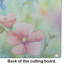 Grande planche à découper en verre à aquarelle Alaska Forget-me-nots
