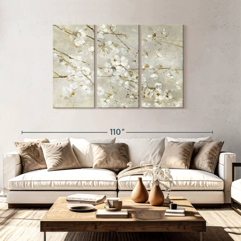 Harnek Soft Spring Blossoms, 48" H x 74" W