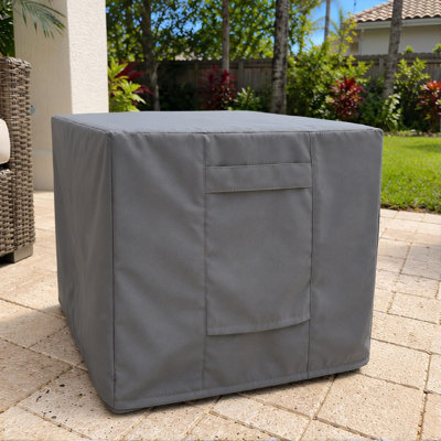 Premium Coffee & Side Table Cover - Breathable, Heavy-Duty Cover with Water-Resistant PVC liner, Adjustable Elastic Hem, Click-Close Straps, and Air Vents - Goodman Collection