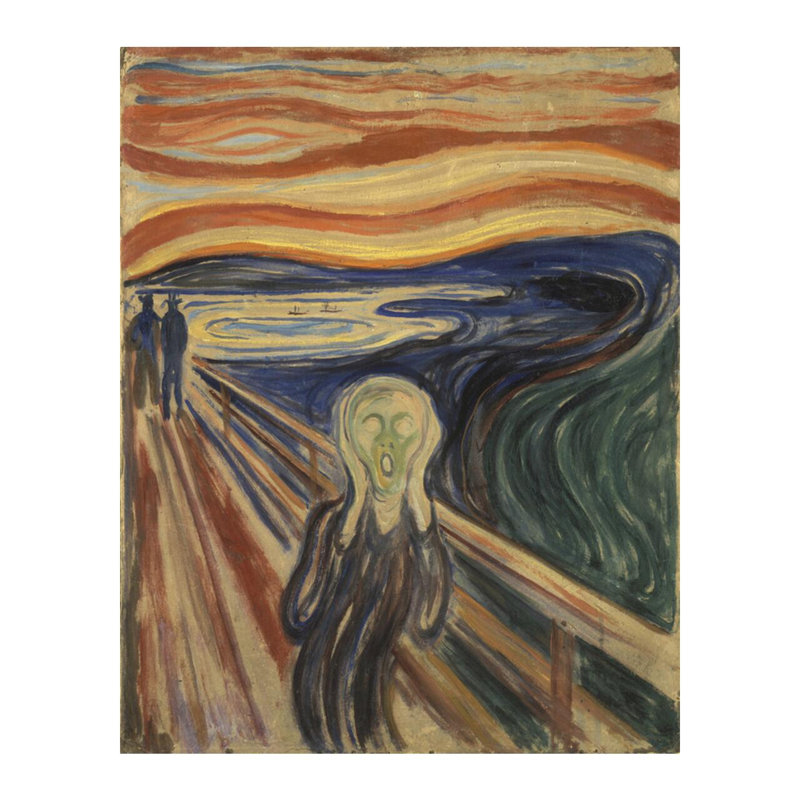 «The Scream» par Edvard Munch - estampe numérique, H 20 po x l 16 po