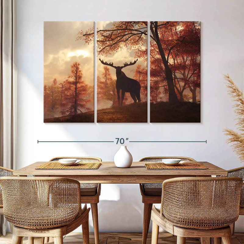 Brampt Autumn Moose, 42" H x 65" W