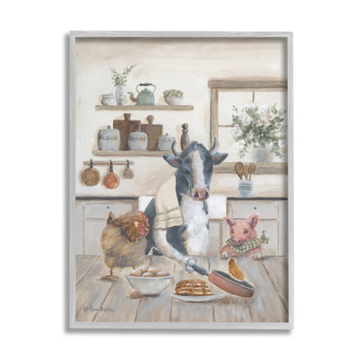 " Farm Animals In Kitchen " by Pam Britton