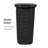  40L Slim Laundry Hamper, Clothes Basket, Lid, Wicker Design, Plastic, Set of 3-112008512-112008511