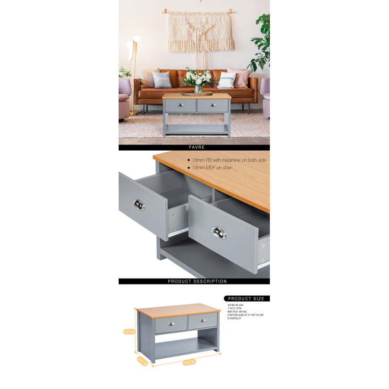 Richmond Floor Shelf Coffee Table