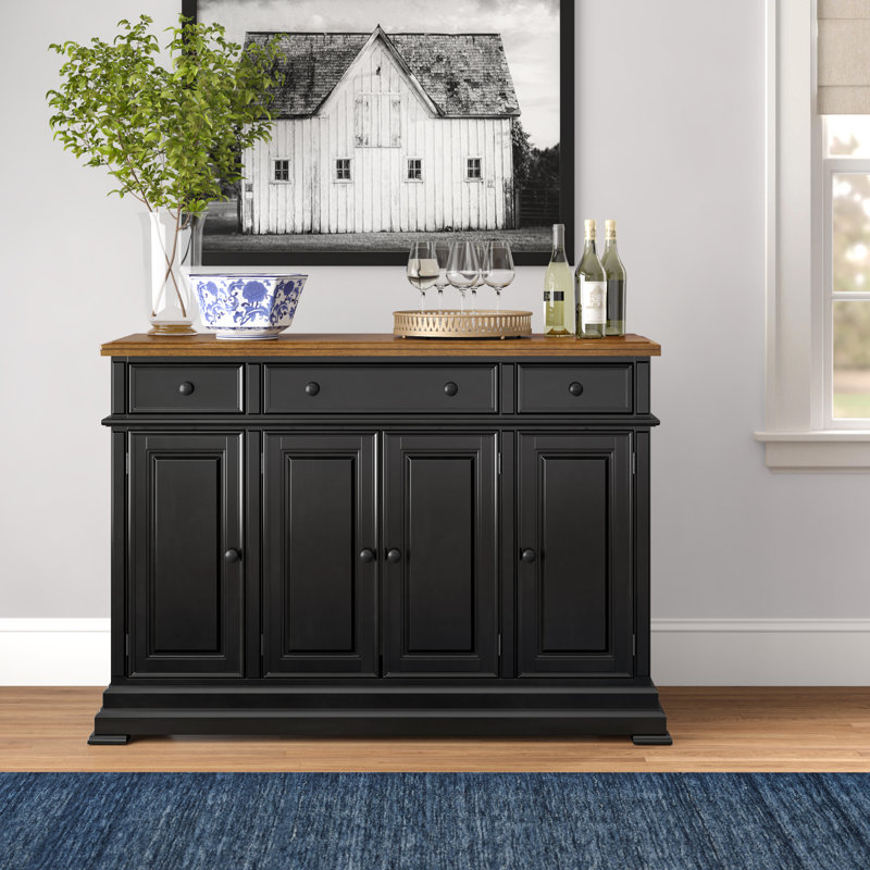Courtdale 60'' Sideboard, Ebony/Almond