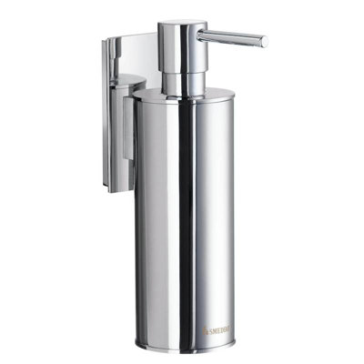 Wall mounted soap/lotion dispenser - polished chrome