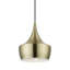 Luminaire suspendu en laiton antique 1 lumière