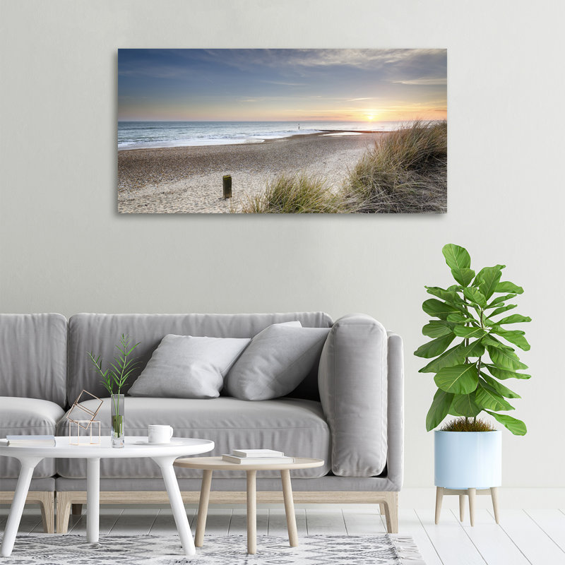 Sunset And Dunes - No Frame Print on Canvas