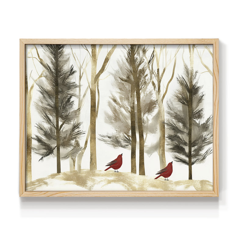 Art de Noël - CLIV - reproduction encadrée - réarmable, H 16 po x l 20 po, Naturel