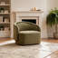 Fauteuil d'appoint courbé simple capitonné Boucle-732646919