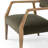 Berthe Solid Oak Wood Armchair with Square Arms-1109182826