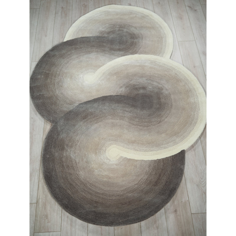 Mitomo Hand Tufted Abstract Area Rug
