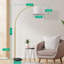 Salcedo 78.4" Arched Floor Lamp-345248411