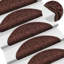 Carpet Stair Treads Brown 65x21x4 cm