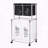 2-Tier Laundry Basket with 4 Removable Bags and Wheels