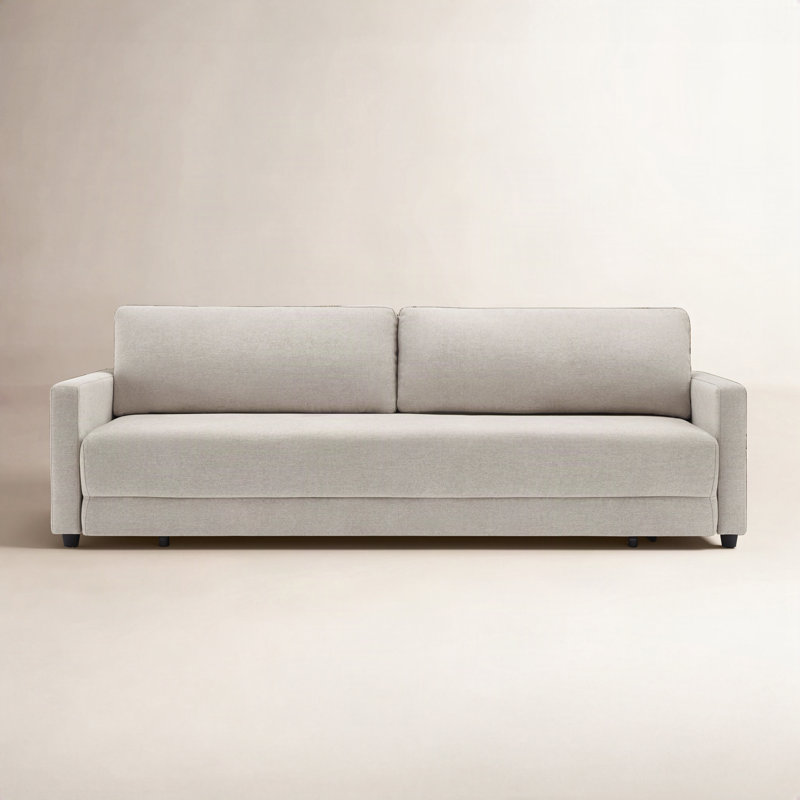 Savelle Upholstered 88'' Sofa Bed, Milo Mink Chenille