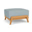 Alpine Rectangle Outdoor Teak Ottoman Patio Ottoman-350651379