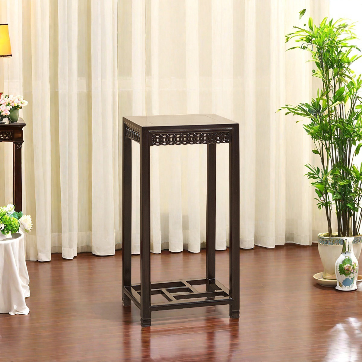 dujinlong home Indoor bonsai flower stand household solid wood | Wayfair