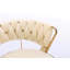 Ensemble de 2 tabourets de bar avec repose-pieds chromé et base pivotante à hauteur réglable en velours-523351424