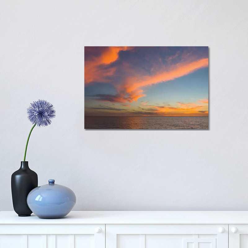 Atlantic Ocean At Sunset, Venice, Sarasota County, Florida, USA by Panoramic Images - Wrapped Canvas Print