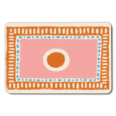 Tapis de bain moderne à motif géométrique - 16 x 24