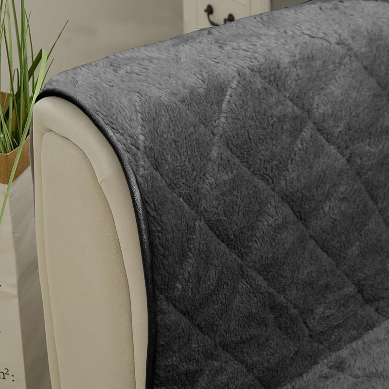 3 Seater Teddy Beige, Charcoal