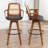 Clero Swivel Faux Leather Counter Stools With Rattan Back-1898968626-1898968590