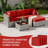 9-Piece Outdoor Cushion Cover Set (Set Of 3 Seats , 5 Backs, 1 Footrest)， Only Covers-119806078