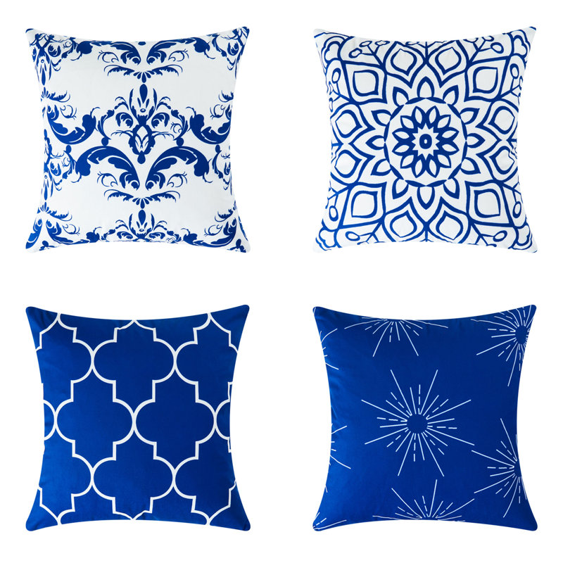 Housse de coussin Teade, Bleu marine