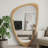 20"x30" Irregular Solid Wood Frame Decorative Mirror-10504432
