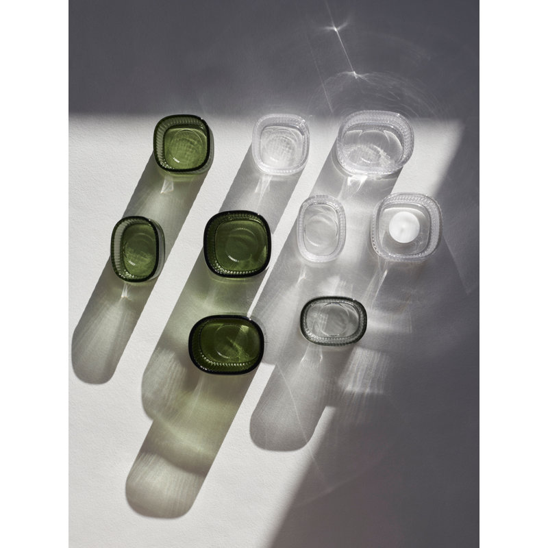 Magica Votive Candle Holder, 3.2'' H X 2.8'' W X 2.8'' D, Green