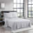Aeropostale 6 Piece Premium All Season Microfiber Sheet Set, 4 Pillow Cases, 1 Fitted Sheet, 1 Flat Sheet, Fits Mattresses up to 16” Deep, Queen Size, White-122810230-122810233