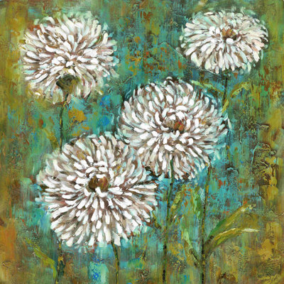 Fleurs blanches peintes transitionnelles 2