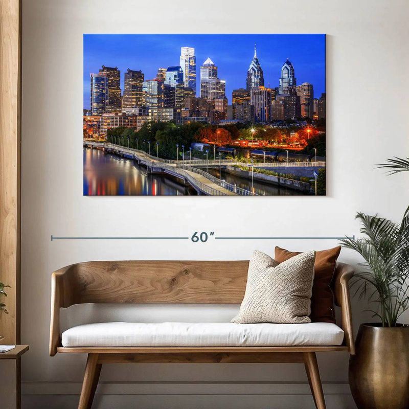 Ravi Philadelphia Blue Hour, H 32 po x l 48 po