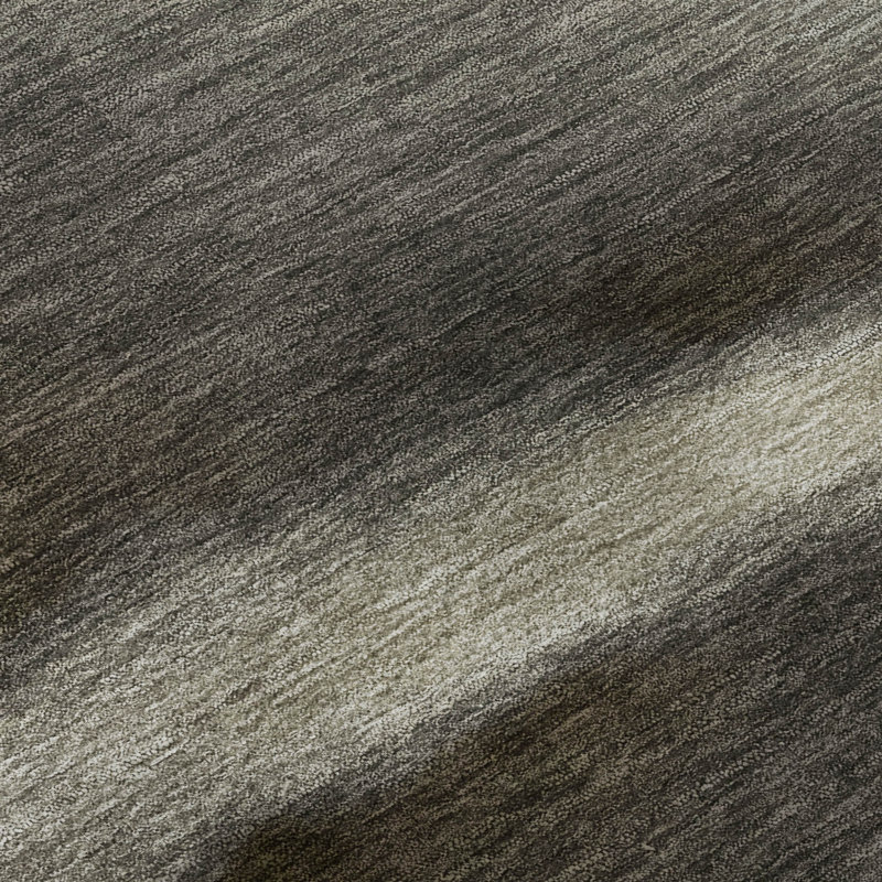 Premium Machine Washable Mayfield AMF2419 Abstract Rug, 2'3" x 7'6" Runner, Taupe