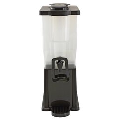 Clear Tea Urn Commercial Tea Dispenser, with Infuser Tube, 3.5 Gallon, Black