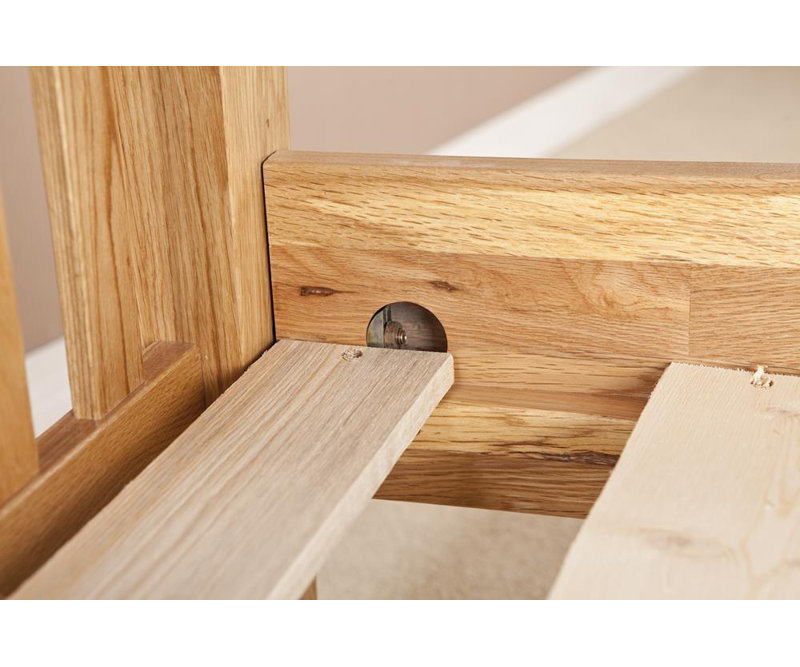 Marley Bed, Kingsize (5'), White Oak