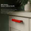 Poignée d'armoire moderne de style Mid-Century ROUS, 2,5 po, rose (rouge)-112500723-111786458